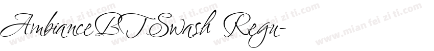 AmbianceBTSwash Regu字体转换